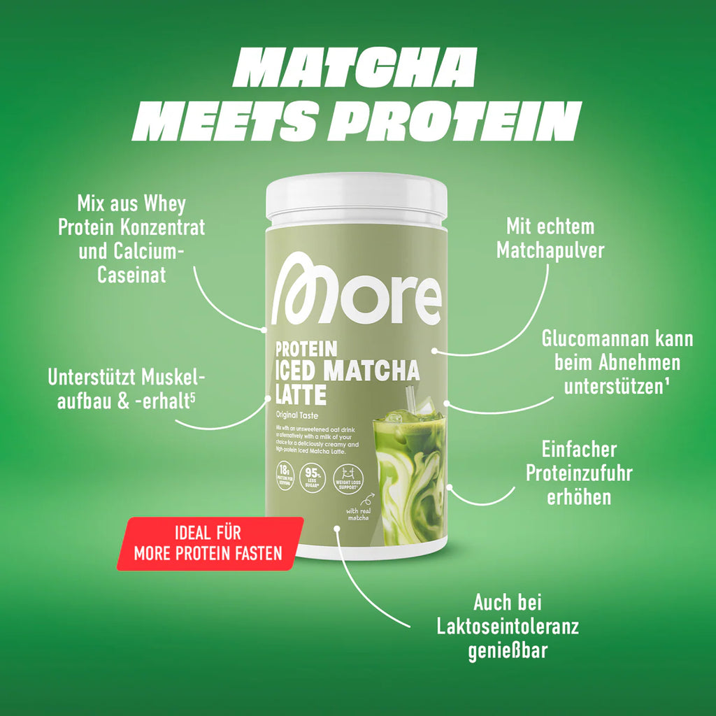 More Protein Iced Matcha Latte